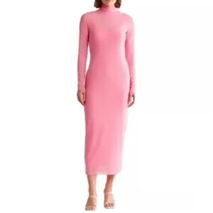 AFRM Pink Long Sleeve Dress